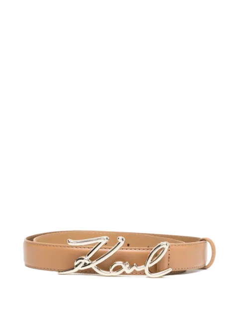 Karl Lagerfeld Signature belt Brown A1W33205