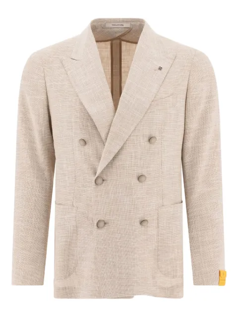 Tagliatore double-breasted textured blazer Neutrals 1SMC20KC90057ET844