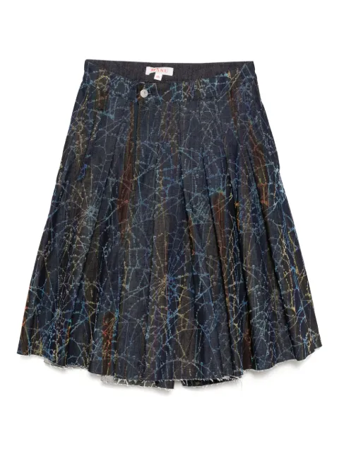 MASU all-over graphic print shorts Blue MPFWPT1224