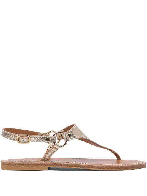 K. Jacques leather thong sandals Neutrals 0J31672DIONYSOSMETYL