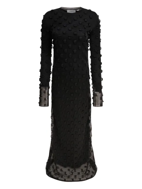 Sportmax textured-knit open-back dress Black 2512391043600