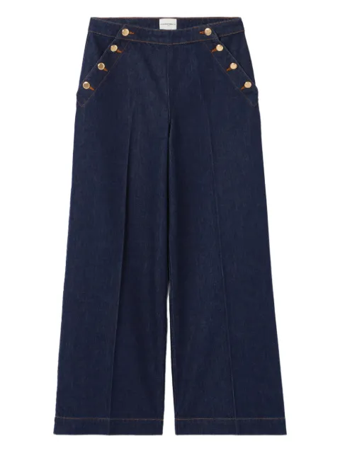 Claudie Pierlot Sailor wide-leg jeans Blue CFPJE00333