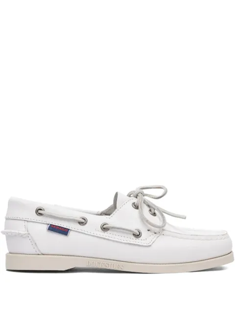 Sebago Docksides Portland leather boat shoes White 7000530911