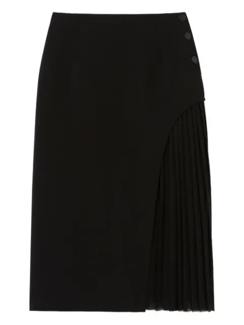 Claudie Pierlot pleated midi skirt Black CFPJU00786