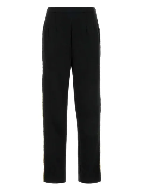 BODE stripe-detail tailored trousers Black WRS25BT048