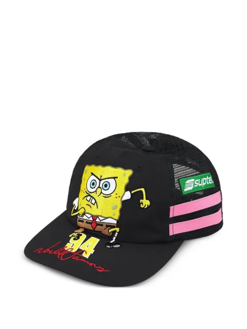 Supreme x SpongeBob Square Pants x Jeff Hamilton logo-print baseball cap Black SU25467