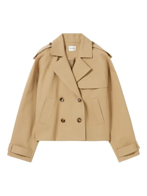 Claudie Pierlot short trench jacket Neutrals CFPOU00713