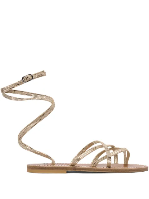 K. Jacques strappy leather sandals Neutrals 0J31646ZENOBIECAVIAR