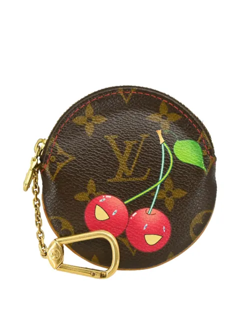 Louis Vuitton Pre-Owned x Takashi Murakami 2005 Monogram Cherry coin case Brown 194669