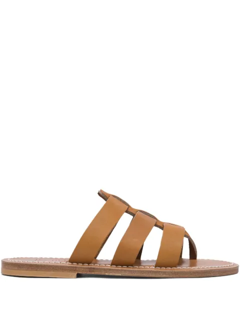 K. Jacques leather sandals Brown EJ30887DOLONPUL