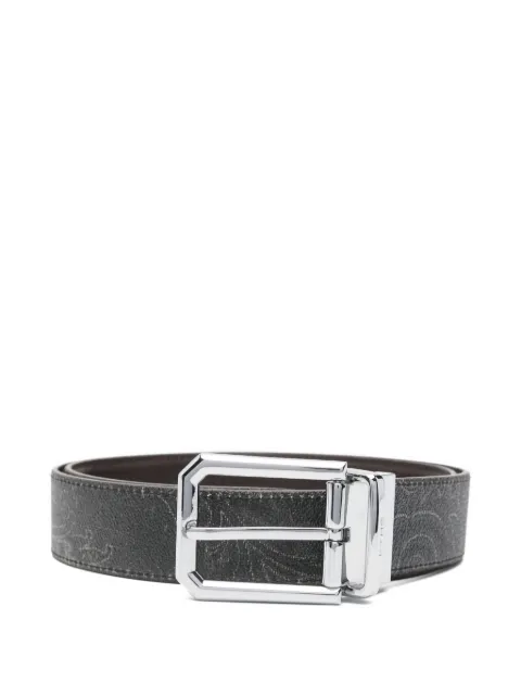 ETRO paisley-pattern leather belt Black MP3C0002AA077
