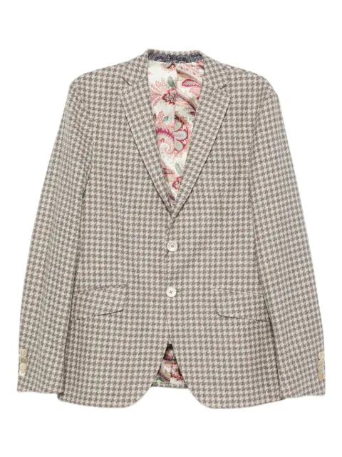 ETRO houndstooth-pattern jacket Neutrals MRCA000699TTB65
