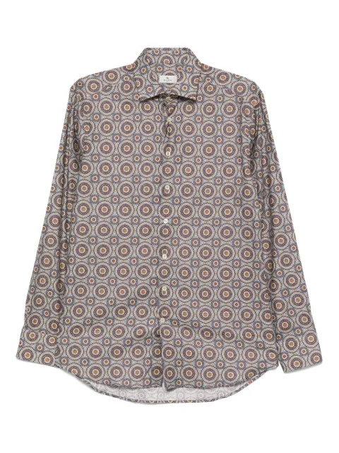 ETRO patterned long-sleeve shirt Blue MRIB000199SA5M0