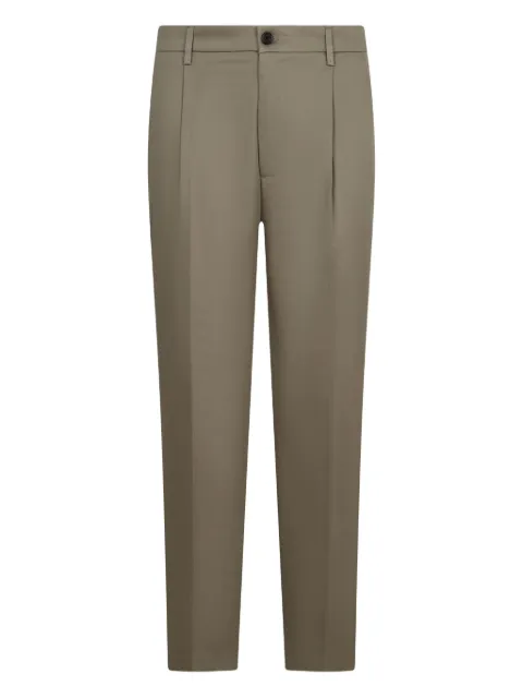 Department 5 cotton straight-leg trousers Green UP0512TS0050