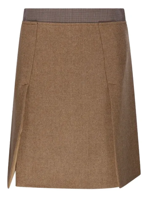 Sportmax checked-waistband midi skirt Brown 2422106052600