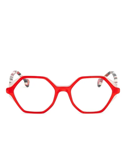 Etnia Barcelona Viv geometric glasses Red VIV