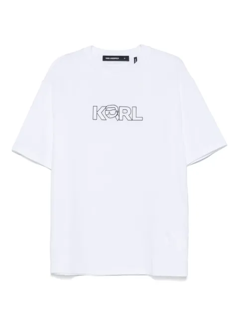 Karl Lagerfeld logo-print T-shirt White 755156552235