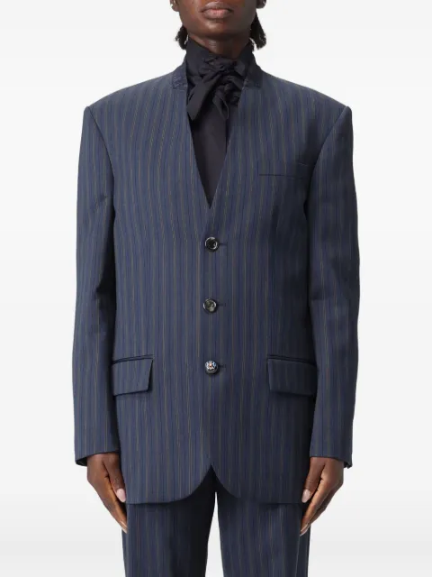 Moschino pinstripe wool blazer Blue 050355361290