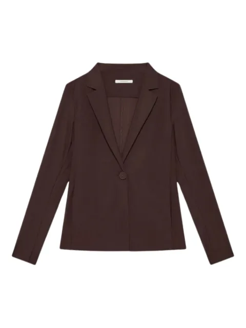 MALIPARMI single-button notched-lapels jacket Brown JD64657021040003