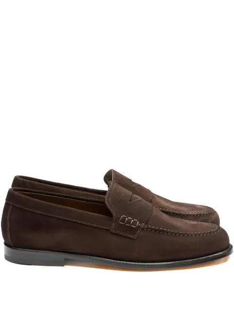 Doucal's suede penny loafers Brown DU3397MARIUY009TM23
