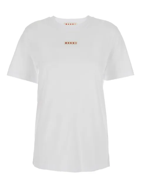 Marni logo-embellished T-shirt White THJE0293X1UTCZ57