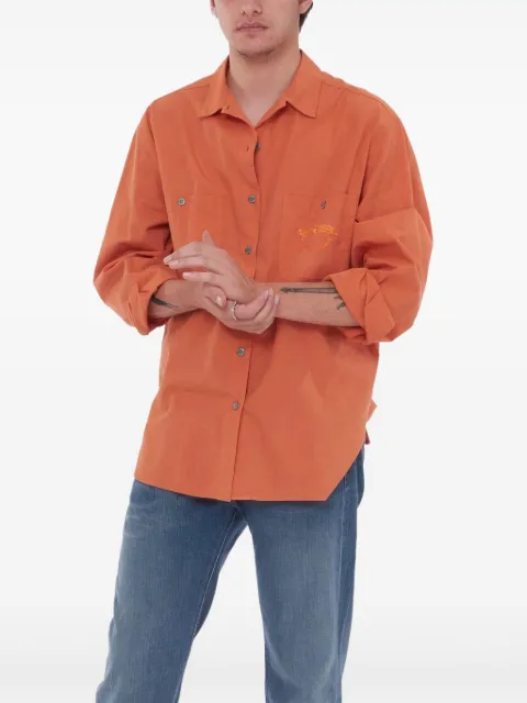 Krizia Pre-Owned 2000s long-sleeved shirt Orange U222212