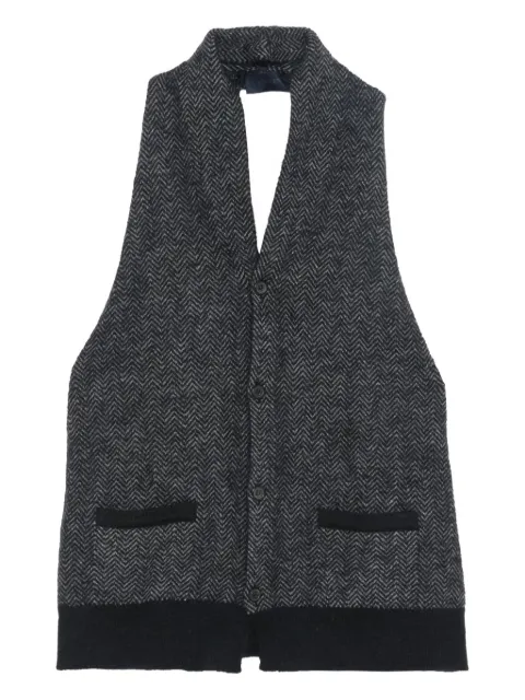 Lanvin Pre-Owned knitted waistcoat Grey MU2312229