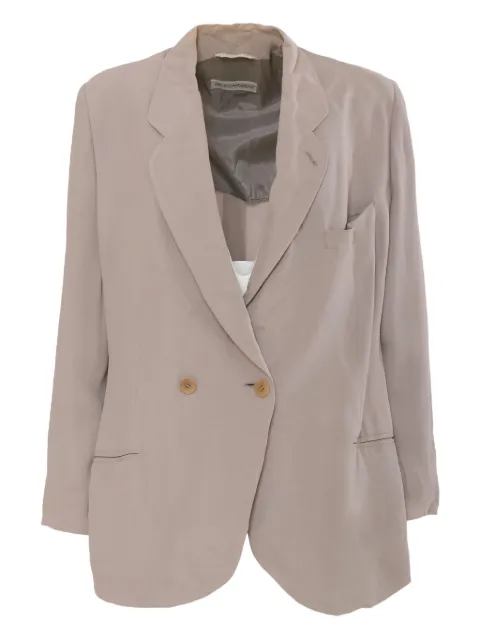 Emporio Armani Pre-Owned double-breasted blazer Grey W23032893