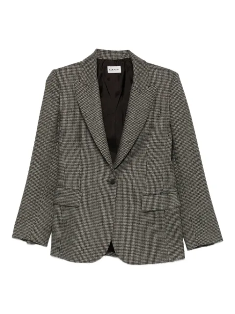 P.A.R.O.S.H. houndstooth single-breasted blazer Neutrals LICOLAD420267