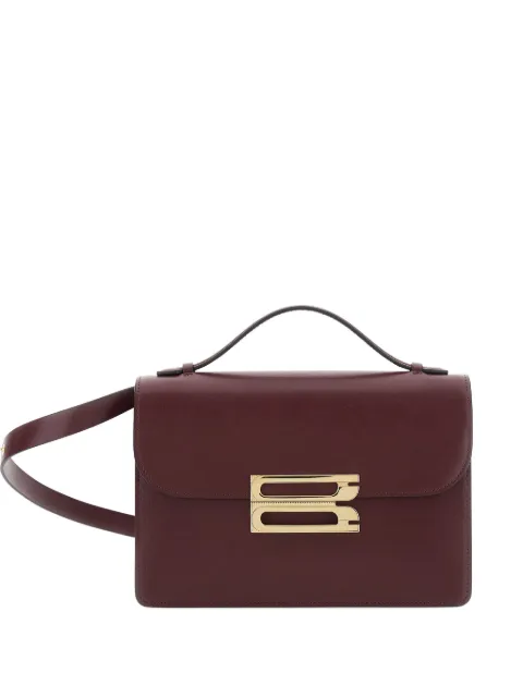 Victoria Beckham logo-plaque leather bag Red B125AAC006211A