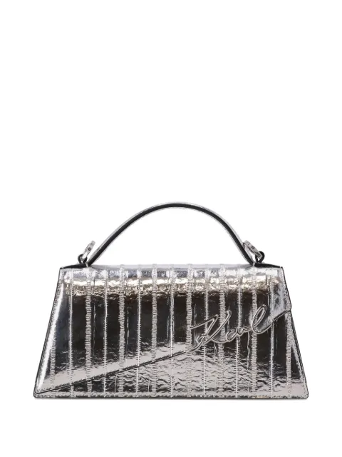 Karl Lagerfeld metallic tote bag Silver A3W30050290