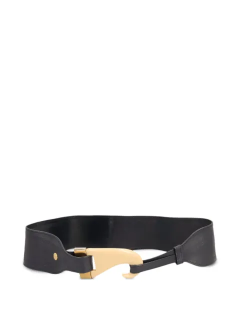 Mila Schon Vintage Horn leather belt Blue WCV13032025578