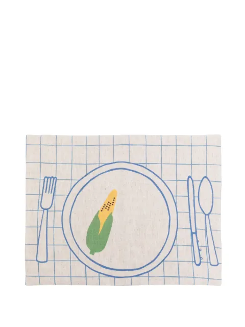Bambah Friendsgiving placemat Blue BMBH003C