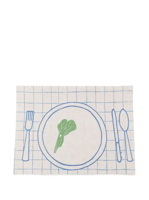 Bambah Friendsgiving placemat Blue BMBH003E