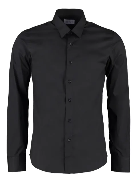 THE (Alphabet) buttoned-up cotton shirt Black 0624LEADER