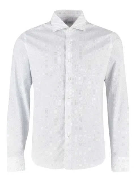THE (Alphabet) printed cotton shirt White 0639PRST