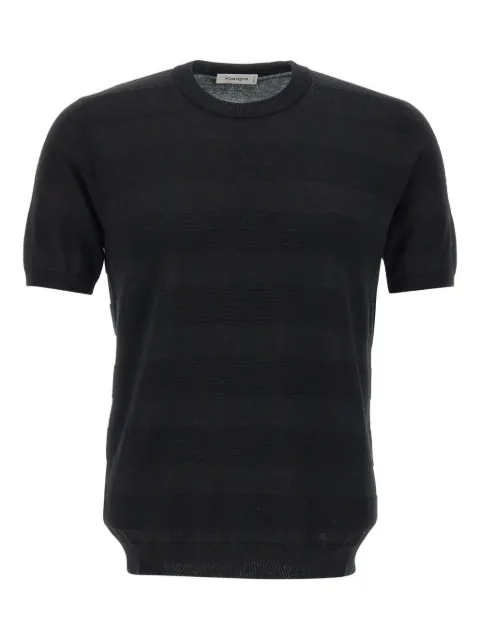 Kangra striped short-sleeve T-shirt Black 10222106013