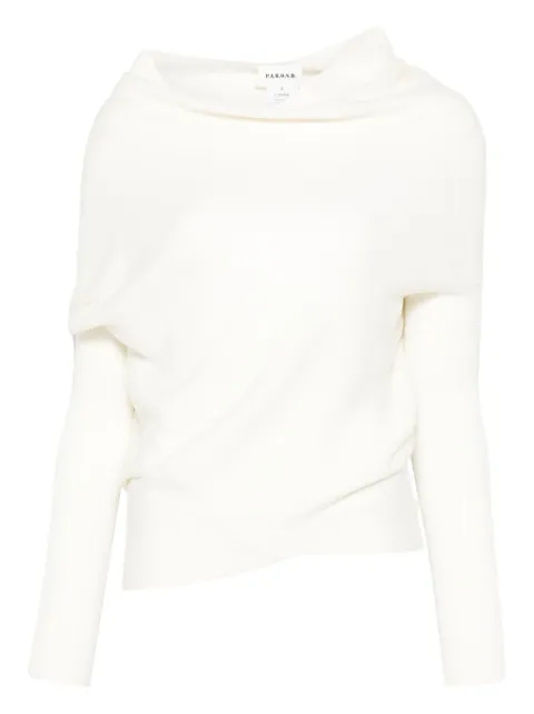 P.A.R.O.S.H. wrap-design sweater Neutrals LEILA25D540910