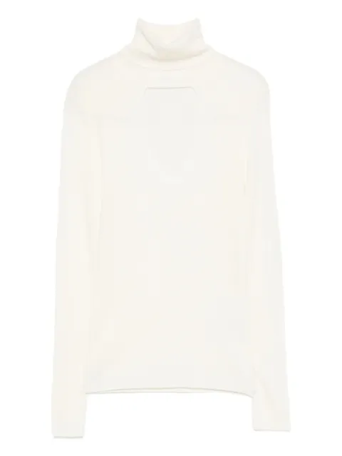 P.A.R.O.S.H. cut-out wool sweater Neutrals LEILA25D512945