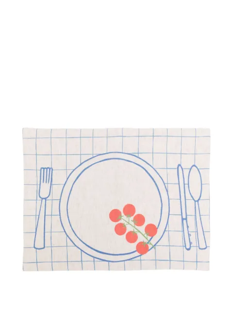 Bambah Friendsgiving placemat Blue BMBH003A