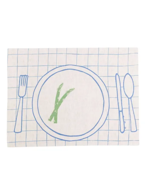 Bambah Friendsgiving placemat Blue BMBH003D