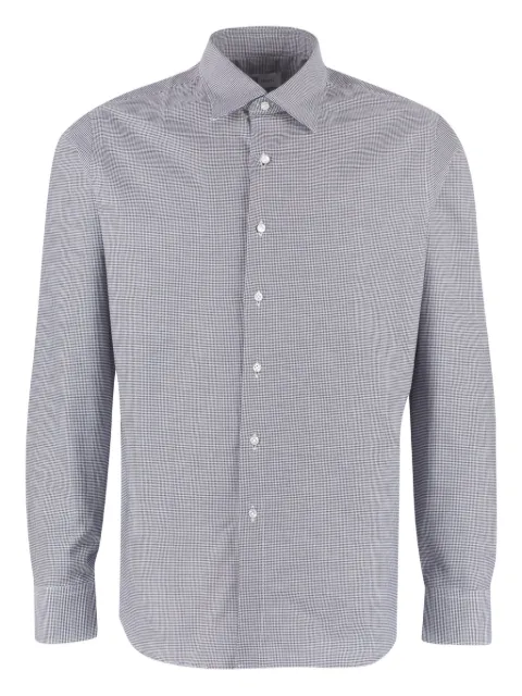 THE (Alphabet) checked cotton shirt Black 1024TRIESTE