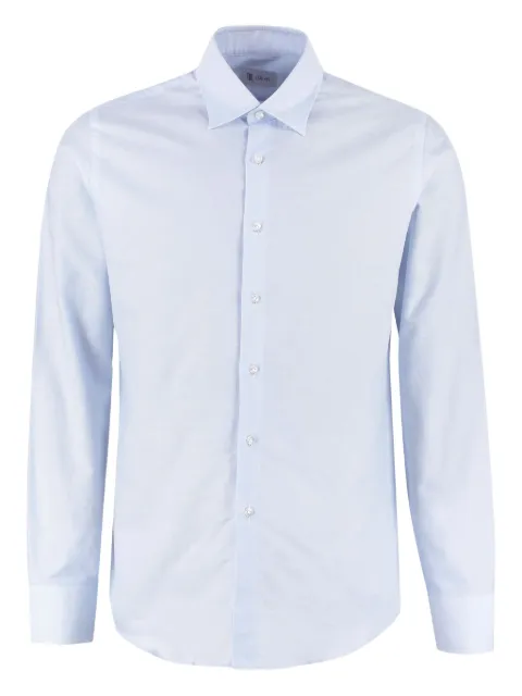 THE (Alphabet) oxford cotton shirt Blue 1024OXFORD
