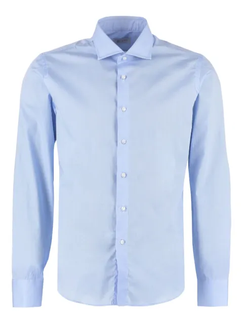 THE (Alphabet) cotton-blend shirt Blue 0639TIRRENO
