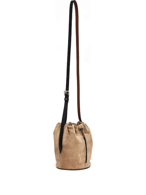 Maison Margiela drawstring-fastening suede bucket bag Neutrals SB2ZH0003P8572