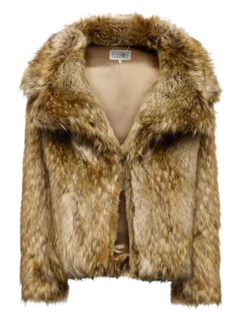 MM6 Maison Margiela faux-fur jacket Brown S52AM0326M35464