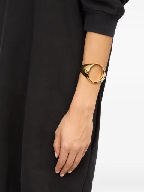 MM6 Maison Margiela cut-out cuff bracelet Gold SM7UY0089P7355