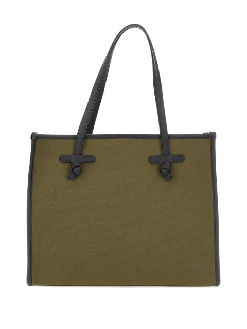 MARCELLA CLUB Marcella knotted-handle tote bag Green BS6850COMMCNVSEMILICORDA