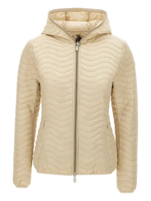 Save The Duck quilted hooded jacket Neutrals D32197WIRIS2040034