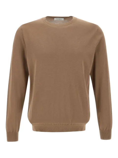 Kangra crew-neck long-sleeve sweater Brown 100401006